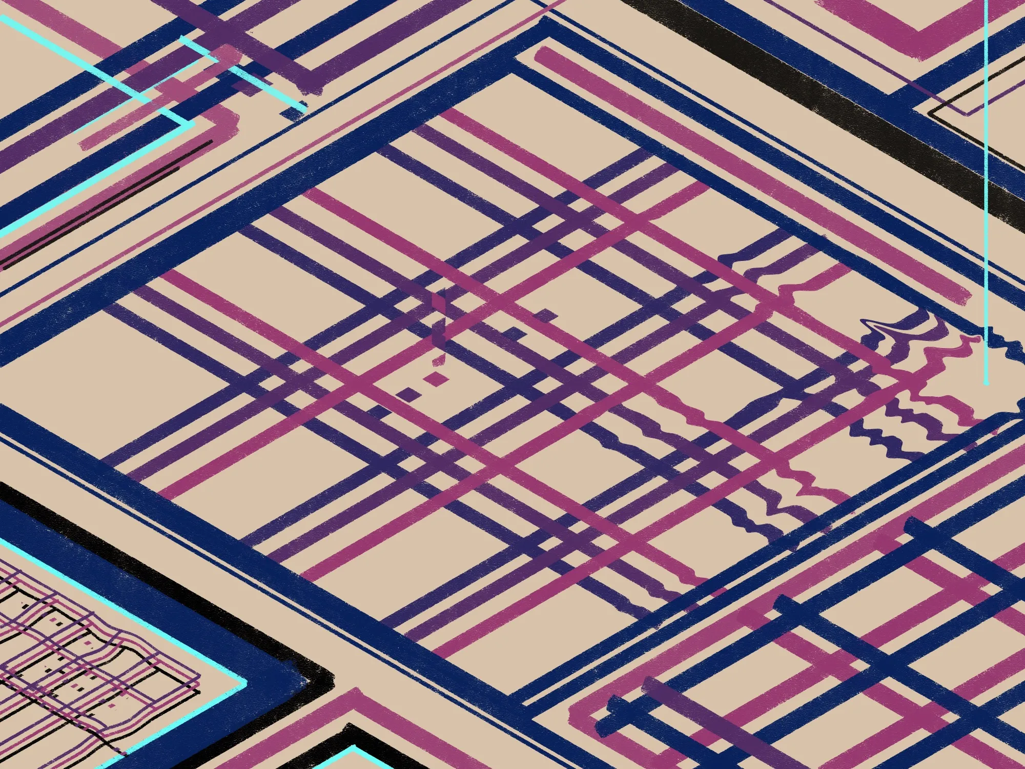 Contact, 2023. Digital art made with Procreate.