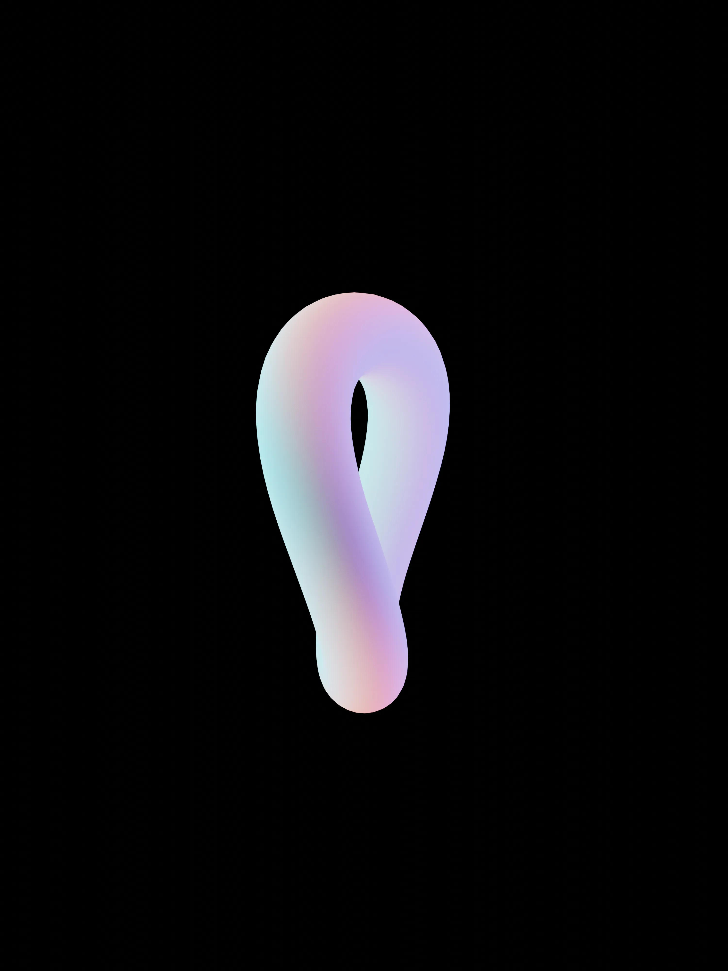 Torus #1, 2021. Digital art made with Blender.